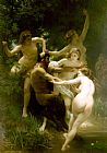 William Bouguereau - Nymphs and Satyr. painting